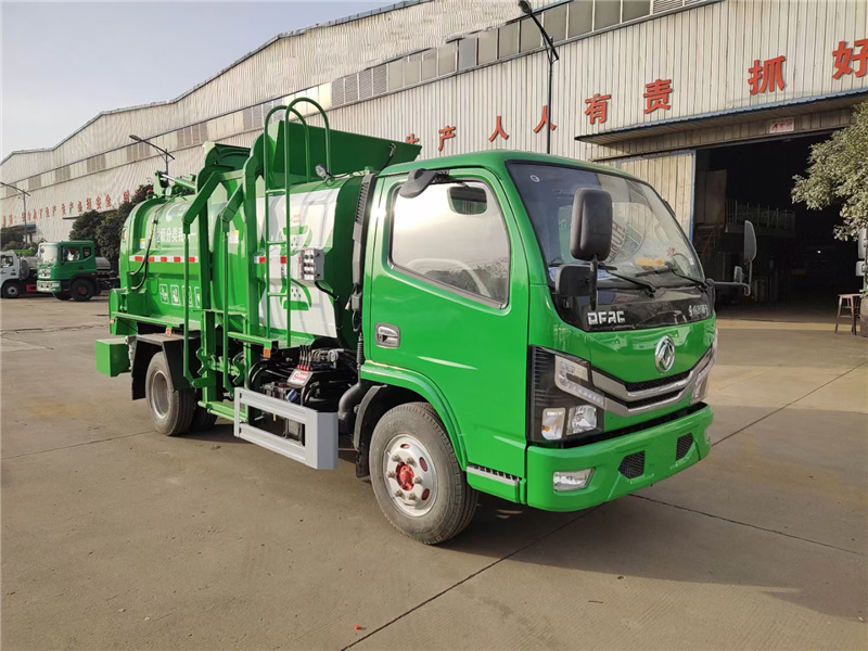 東風(fēng)8方餐廚垃圾車(chē)(方罐)